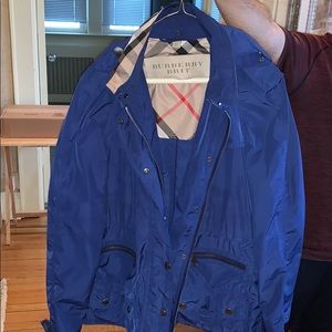 Blue Burberry Brit Raincoat